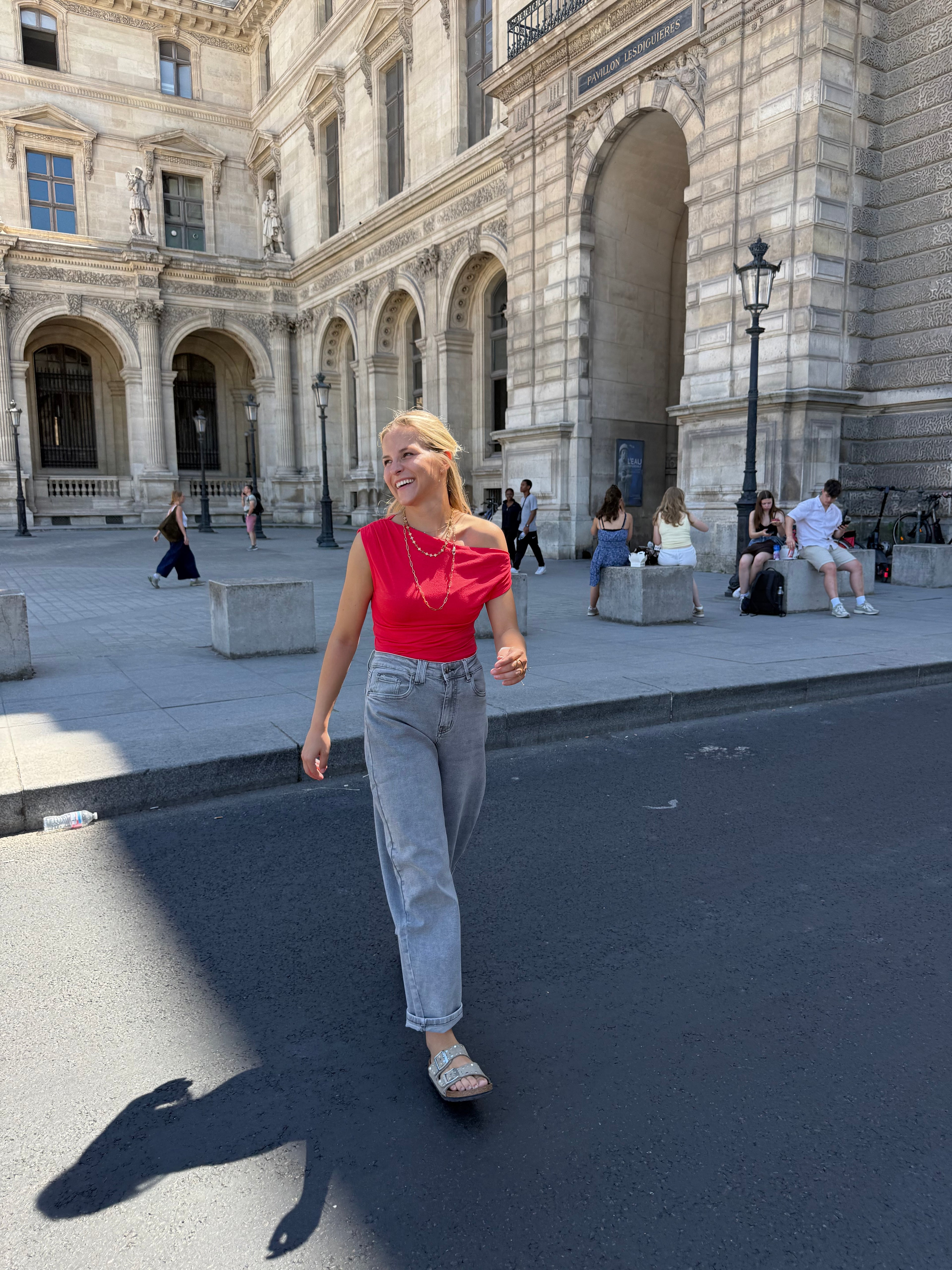 Giselle Grey Balloon Jeans