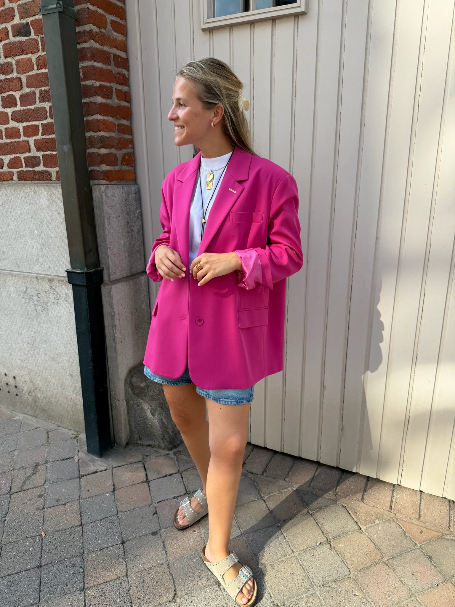 Oversized Blazer Fushia
