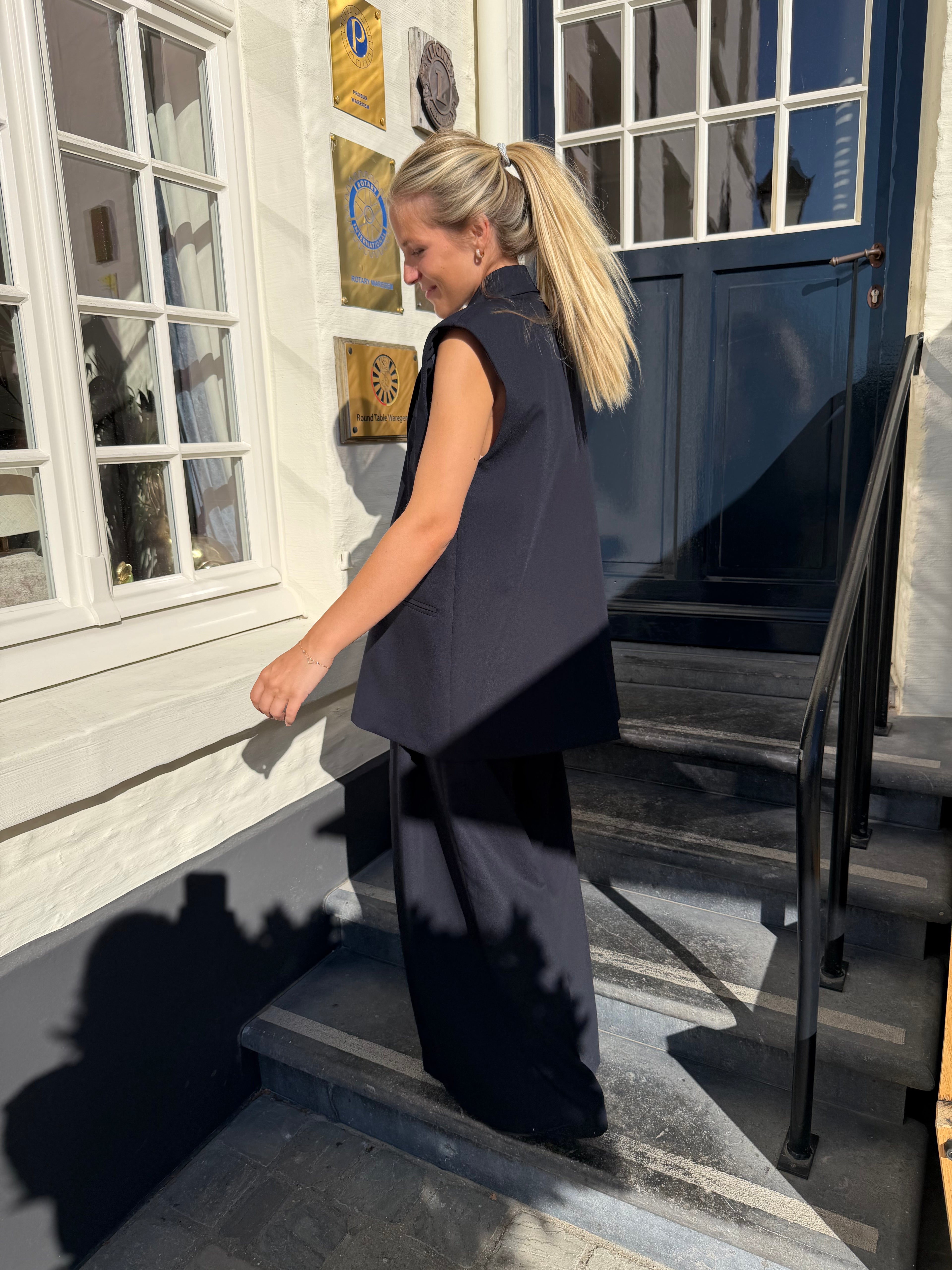 Mouwloze Blazer Marine