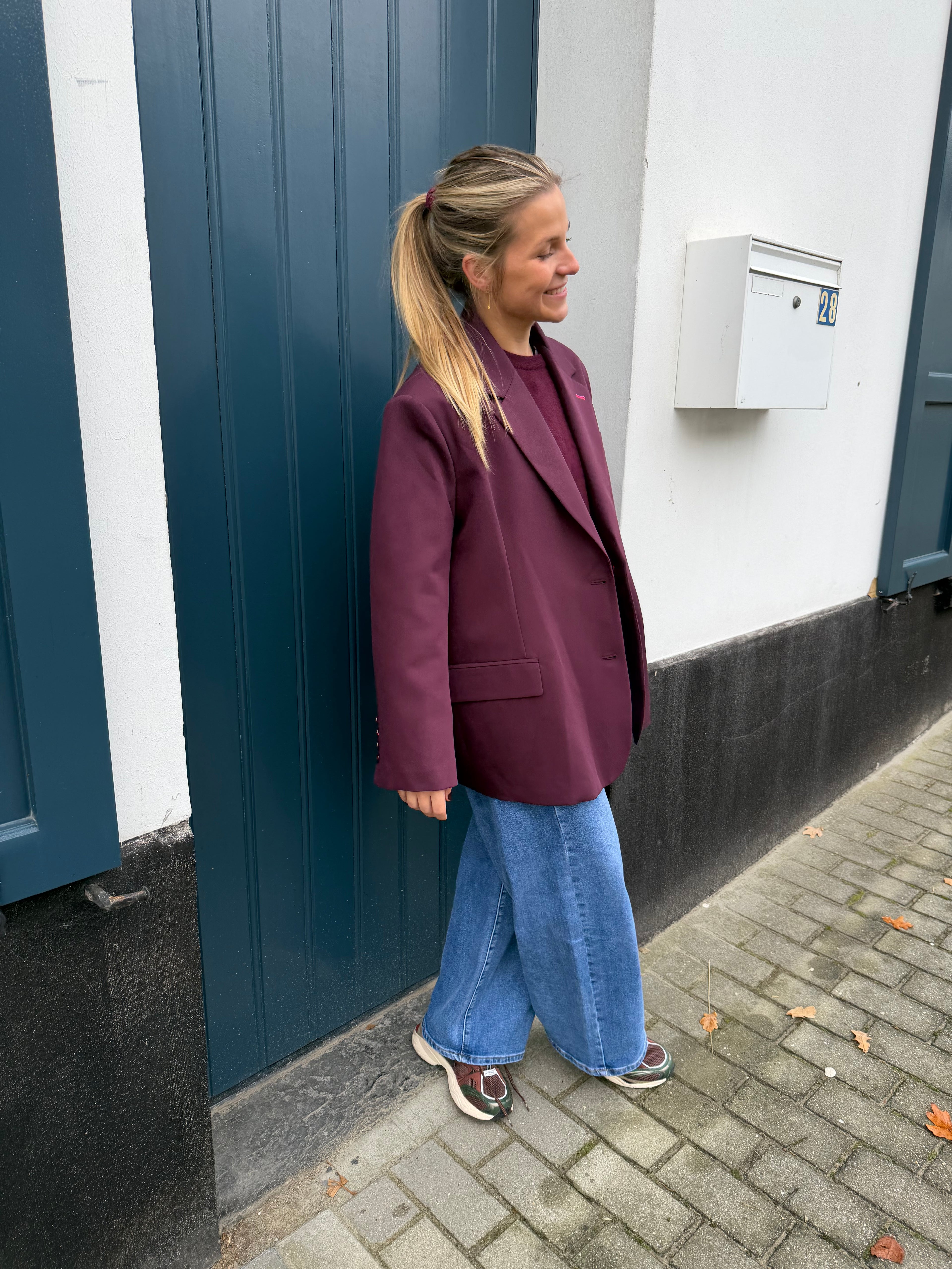 Eline Blazer Burgundy