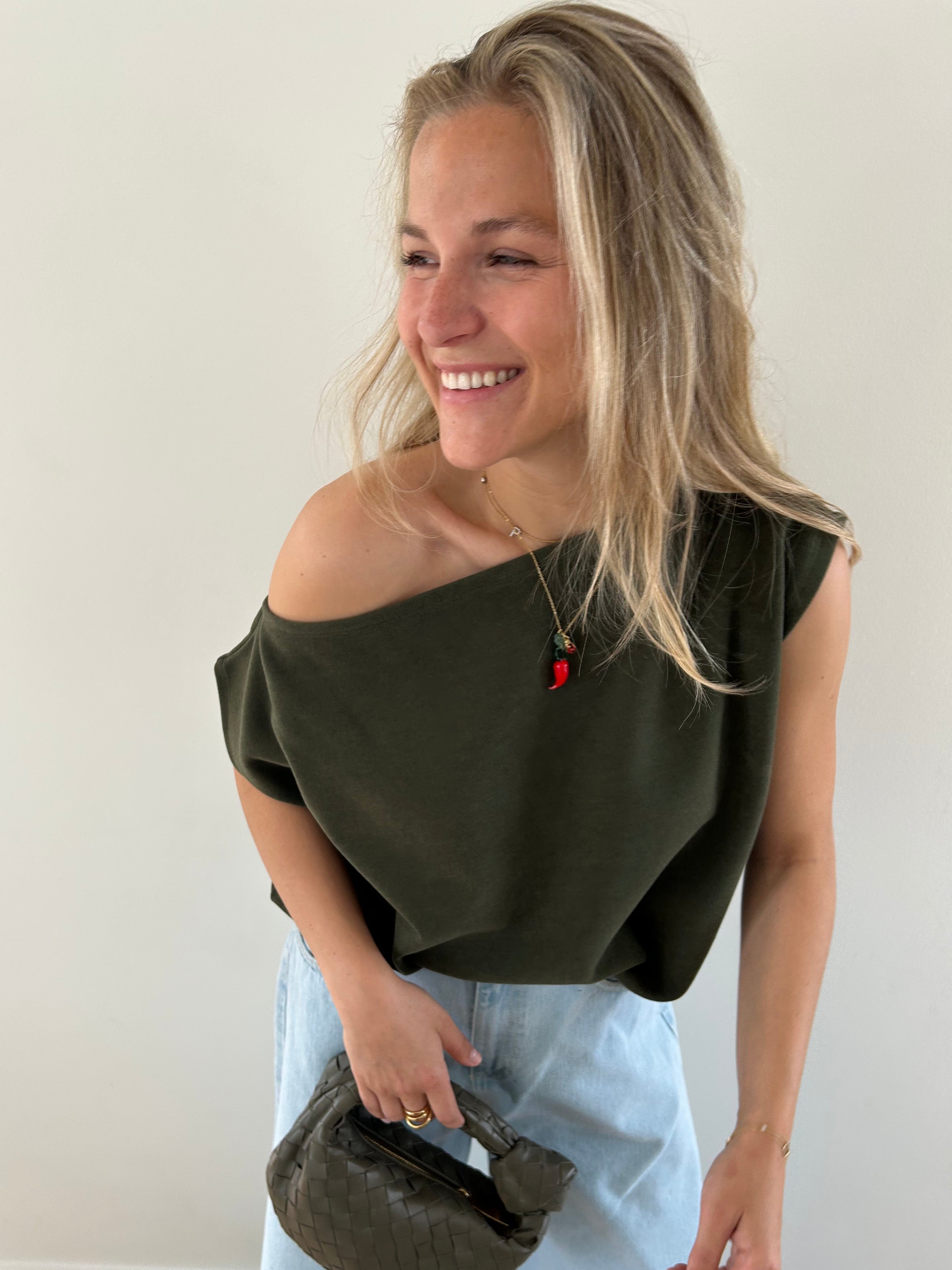 Madeleine Top Khaki