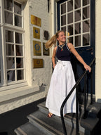 Lea Skirt White Linen