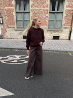 Eveline Wide Pants Chocolate