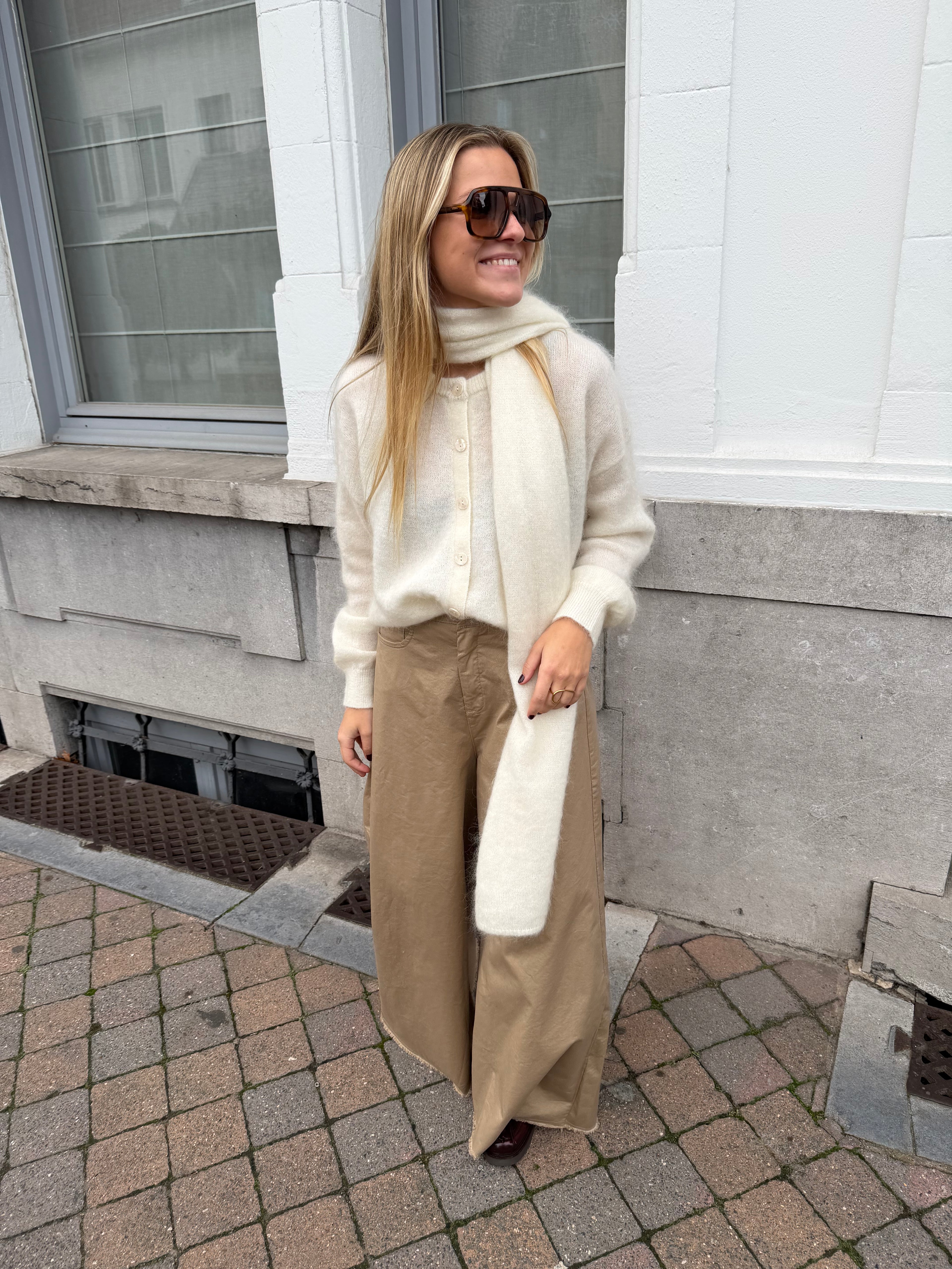 Marie Claire Scarf Ecru