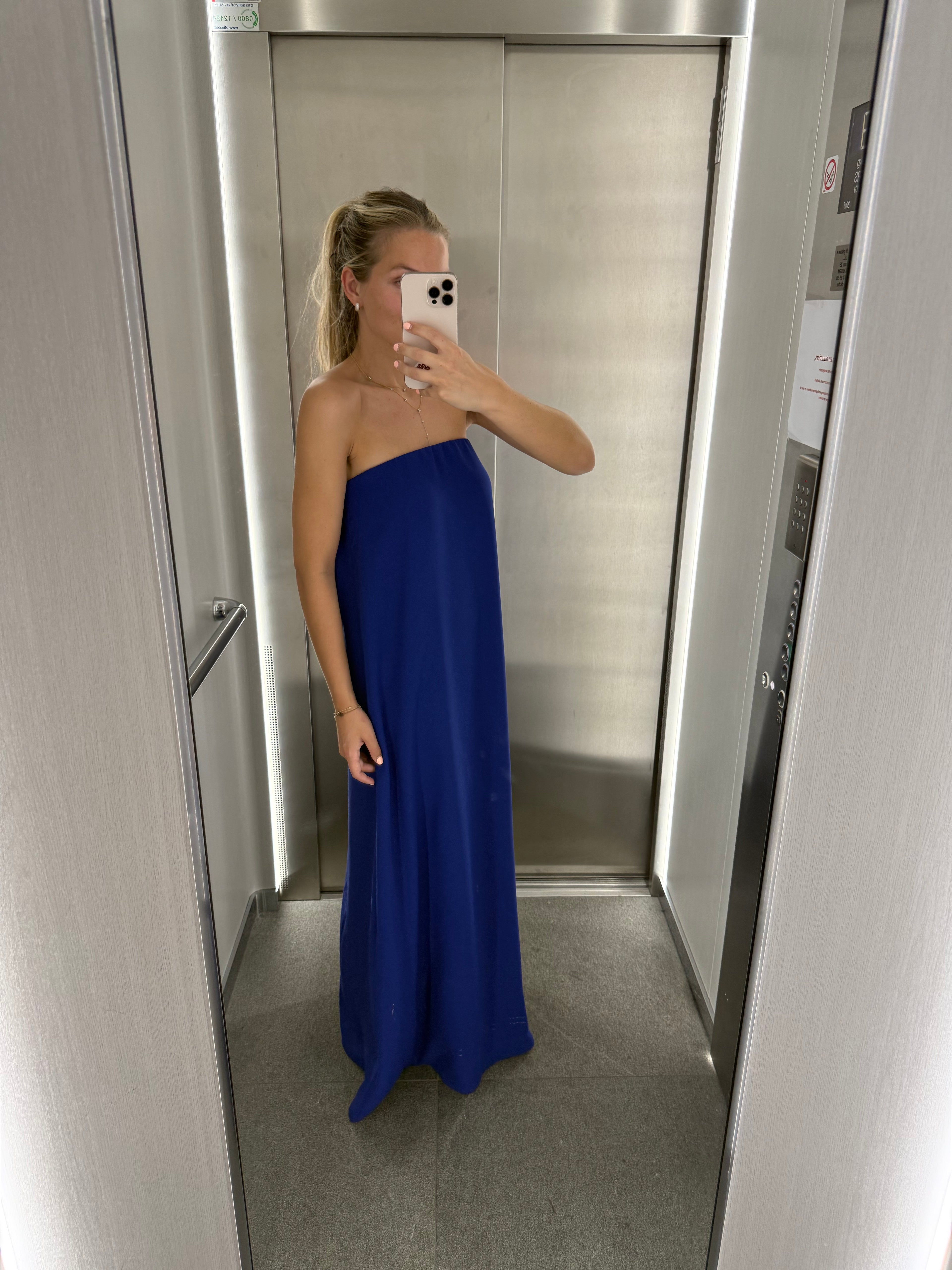 Anna Bustier Cobalt