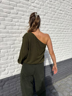 Olivia One Shoulder Khaki