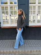 Zip Wool Knit Grey