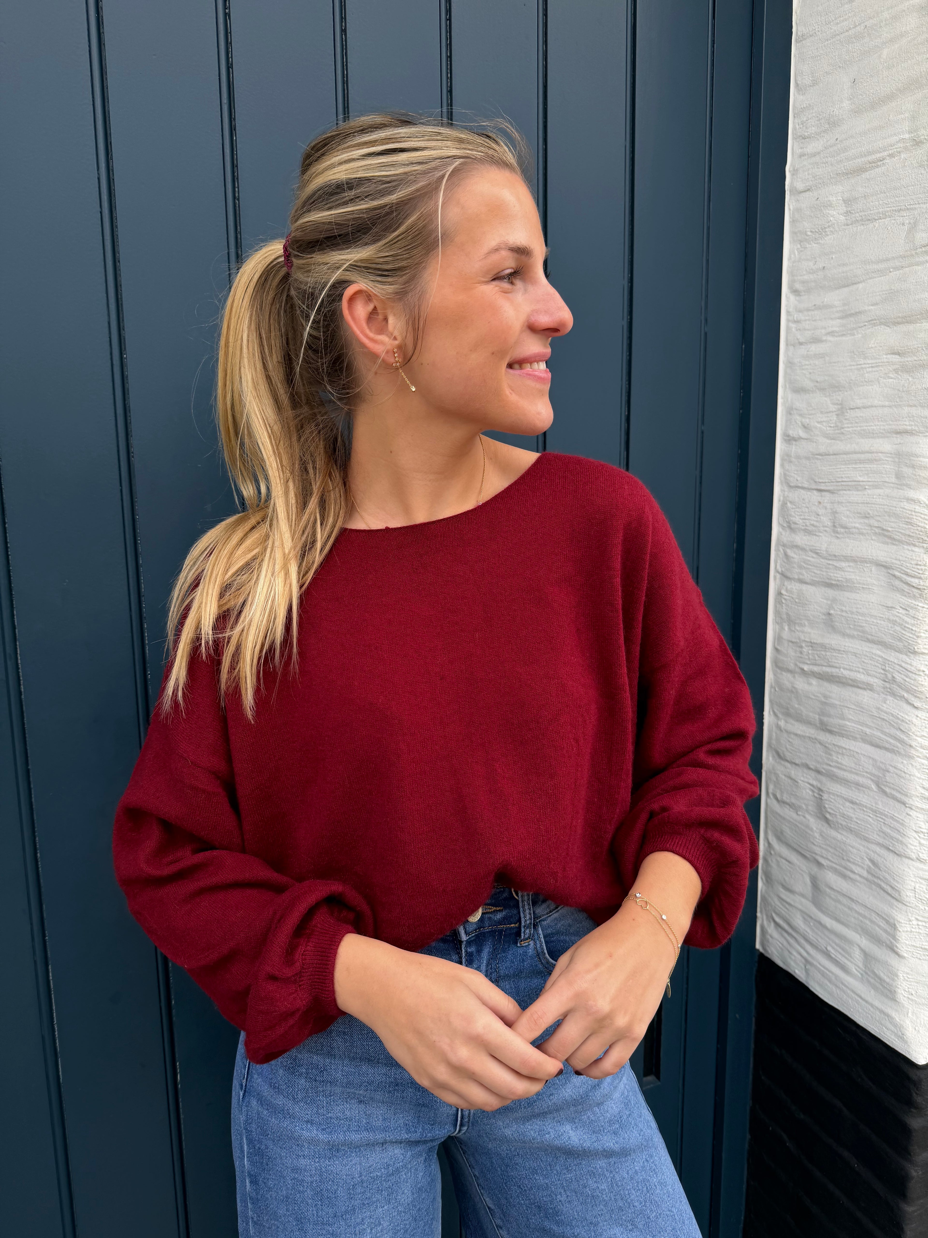 Eleonore Knit Warm Red