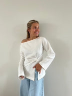Leonie Twist Top White