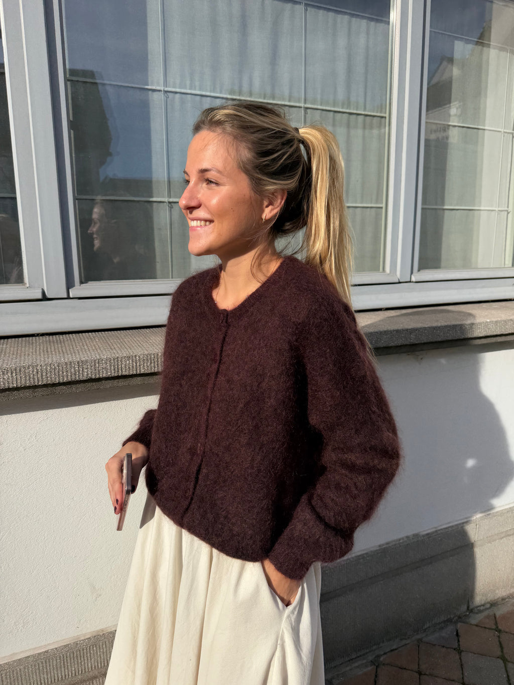 Marie Claire Gilet Chocolate