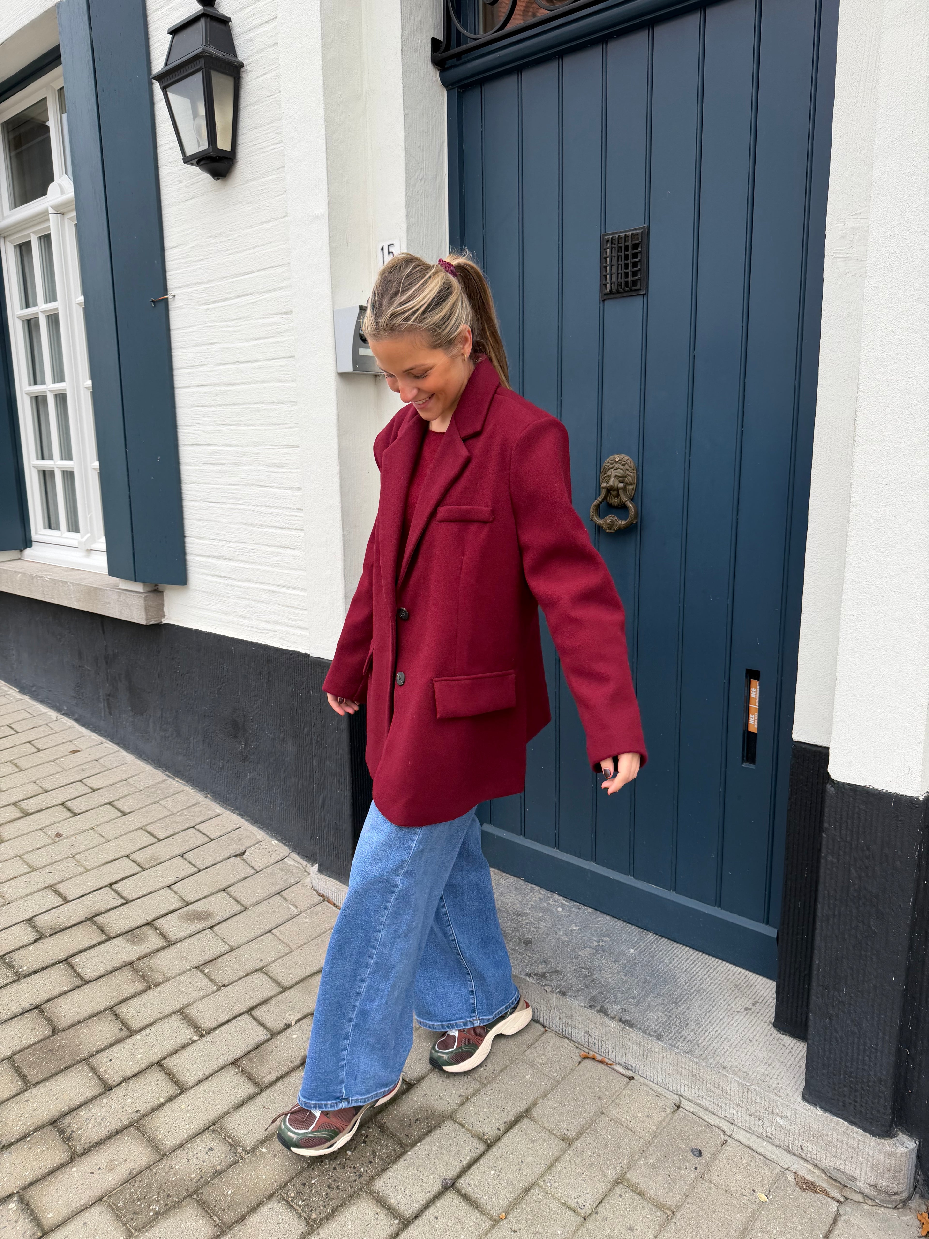 Julie Blazer Warm Red