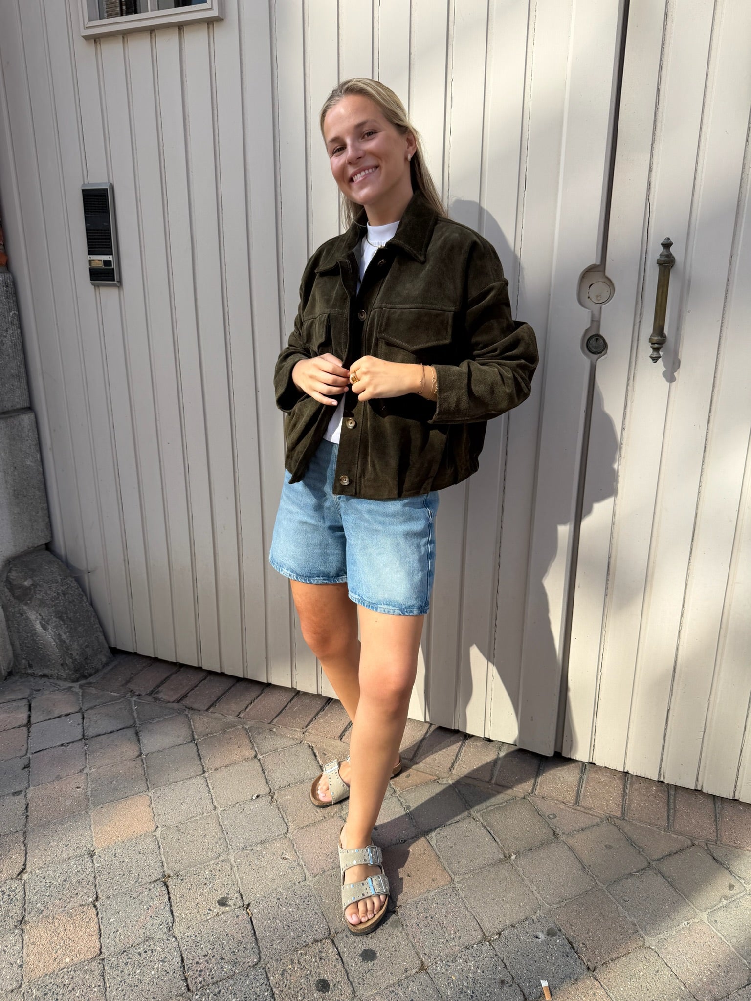 Suede Vest Khaki