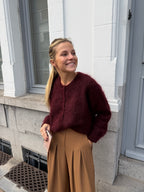 Marie Claire Gilet Burgundy