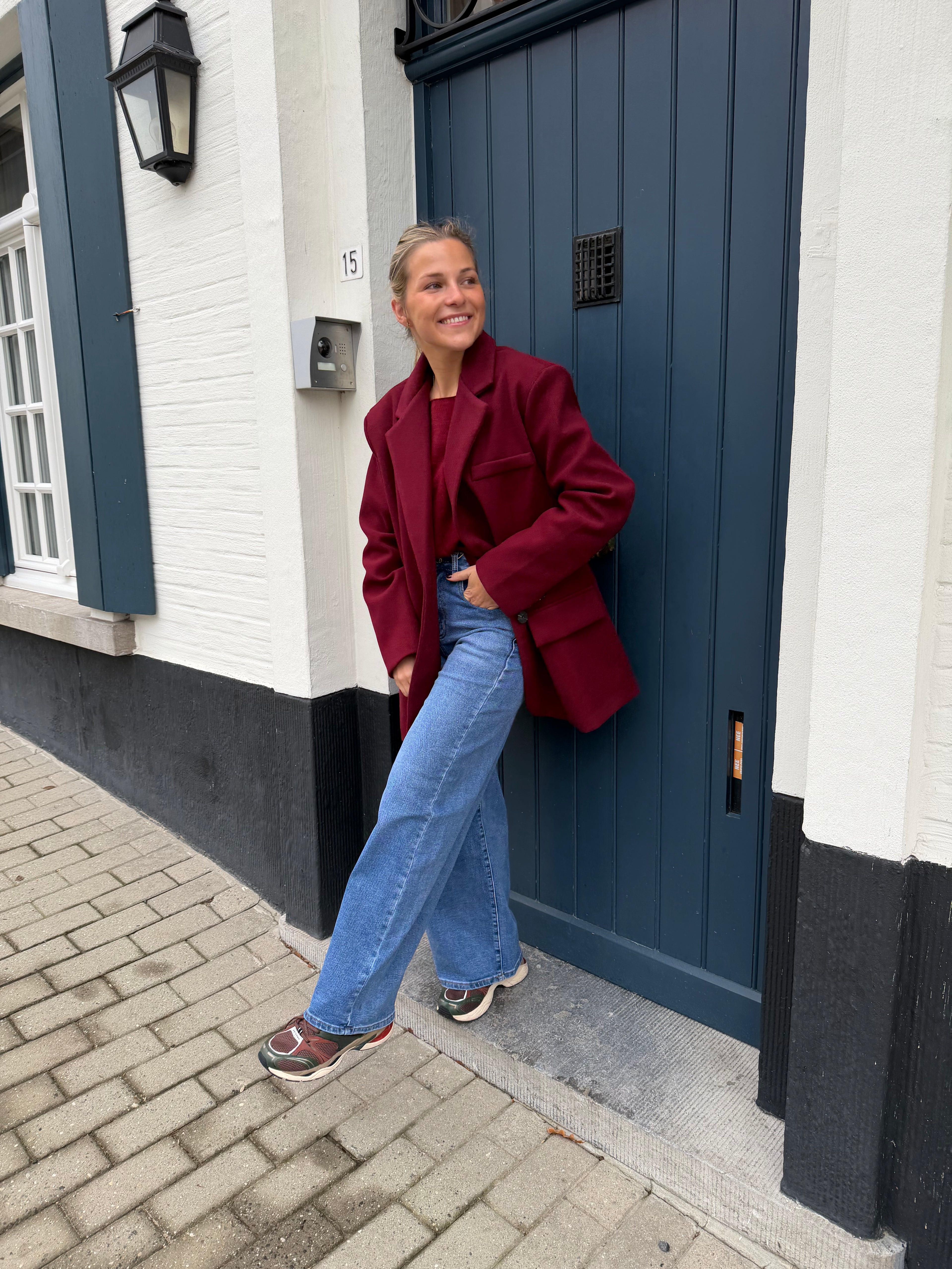 Julie Blazer Warm Red