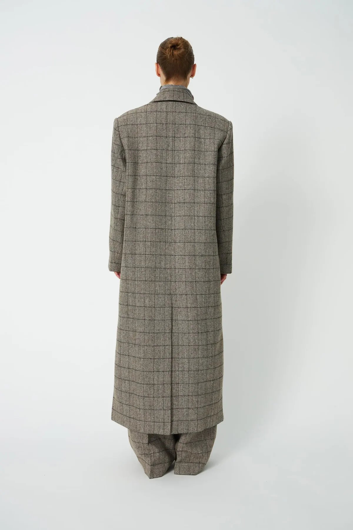 Oversized Coat - warm grey mélange