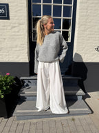 Grey Open Back Knit