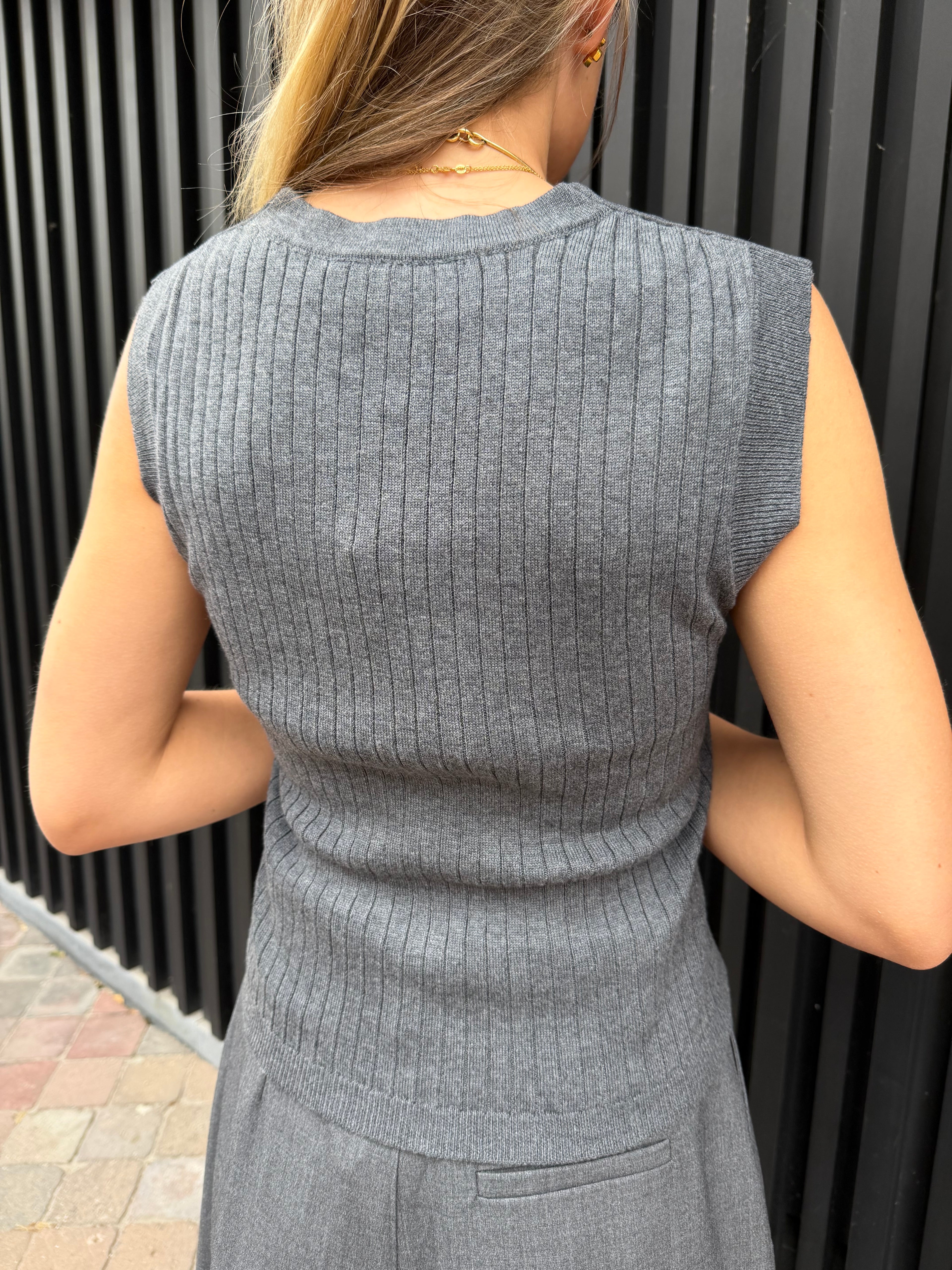 Alexandra Top Grey