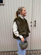 Fluffy Bodywarmer Khaki
