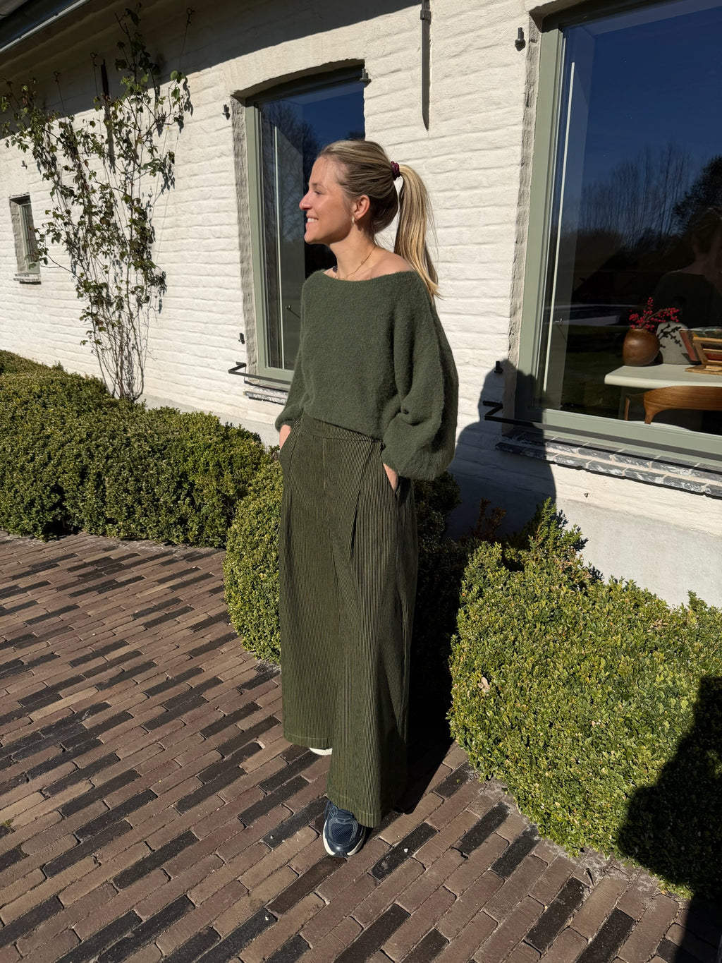 Striped Khaki Pants