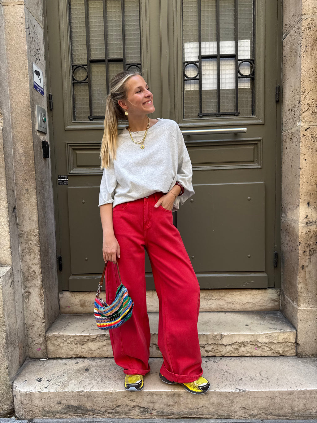 Estelle Pants Red