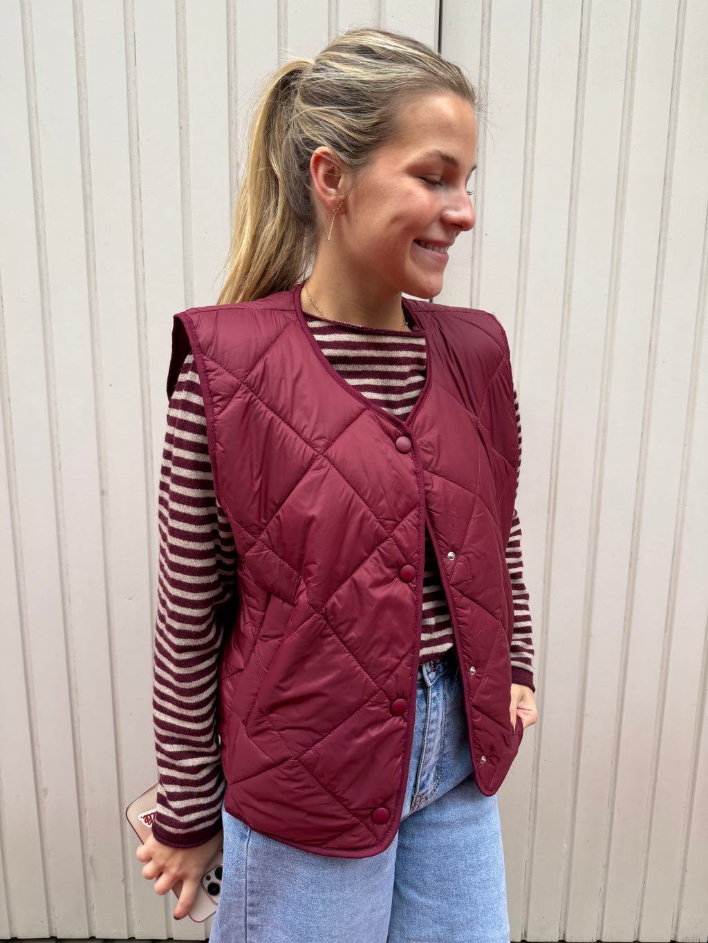 Julie Bodywarmer Burgundy