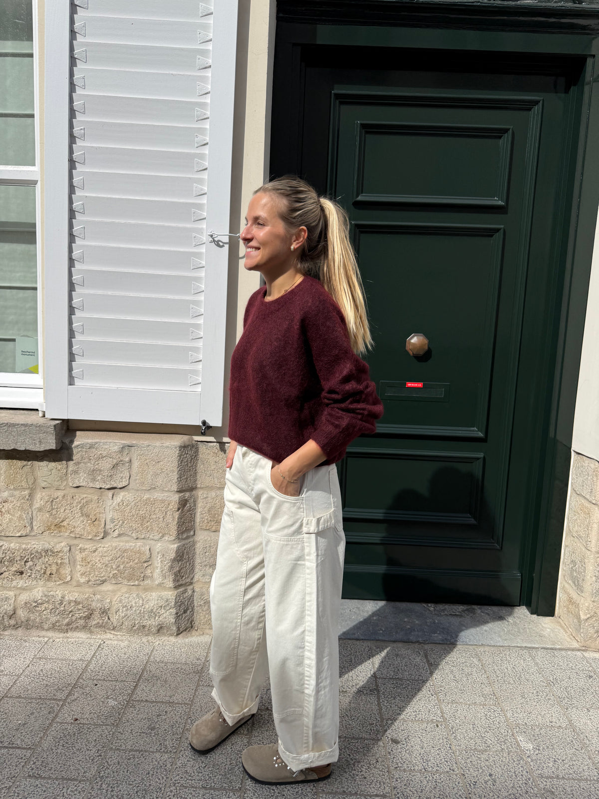 Mohair Knit Bordeaux