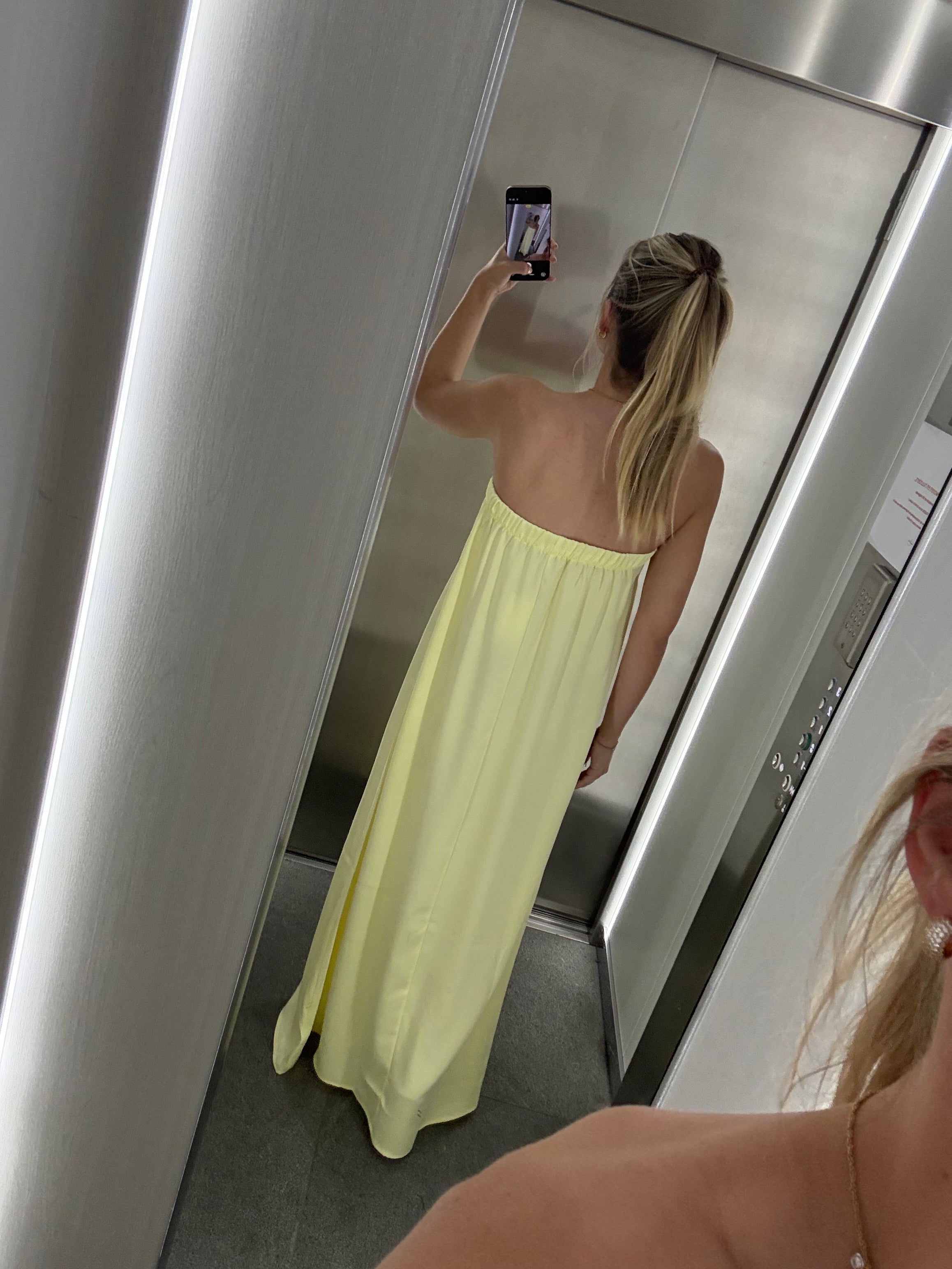 Anna Bustier Yellow