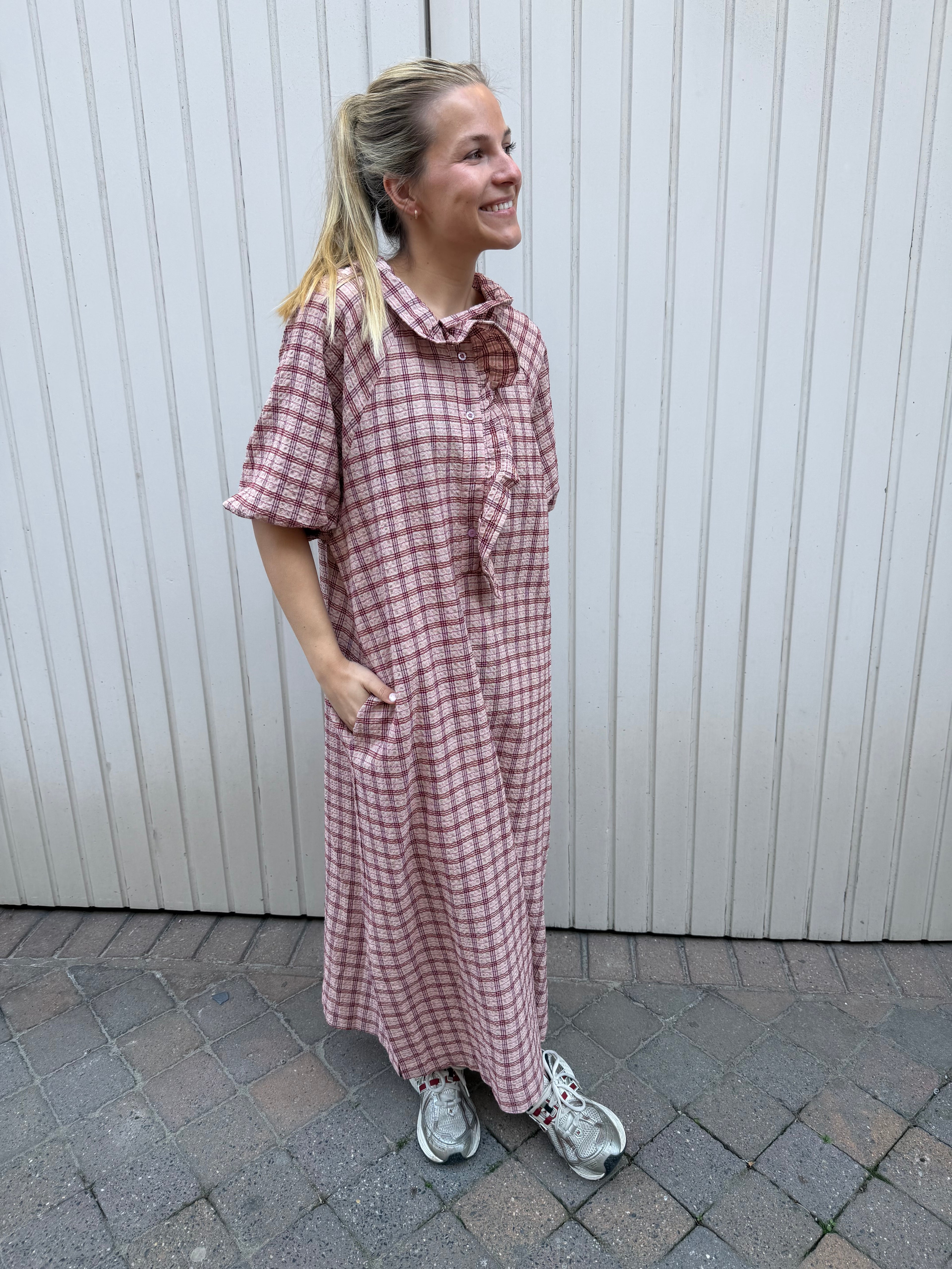 Cami Carreaux Dress Pink