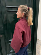 Leontine Vest Burgundy