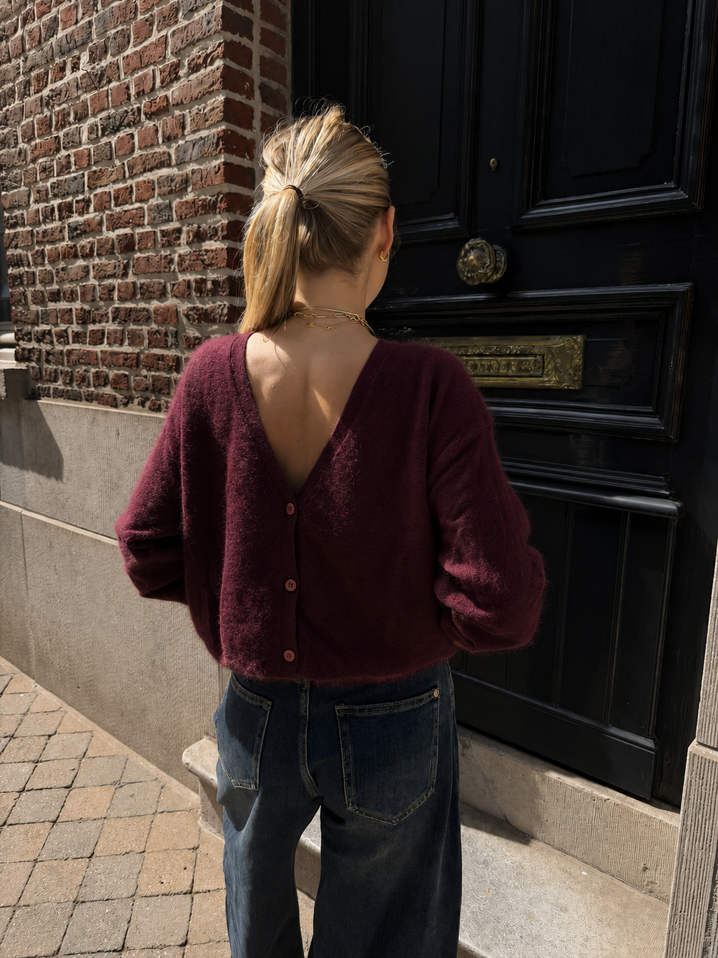 Reversible Gilet Burgundy