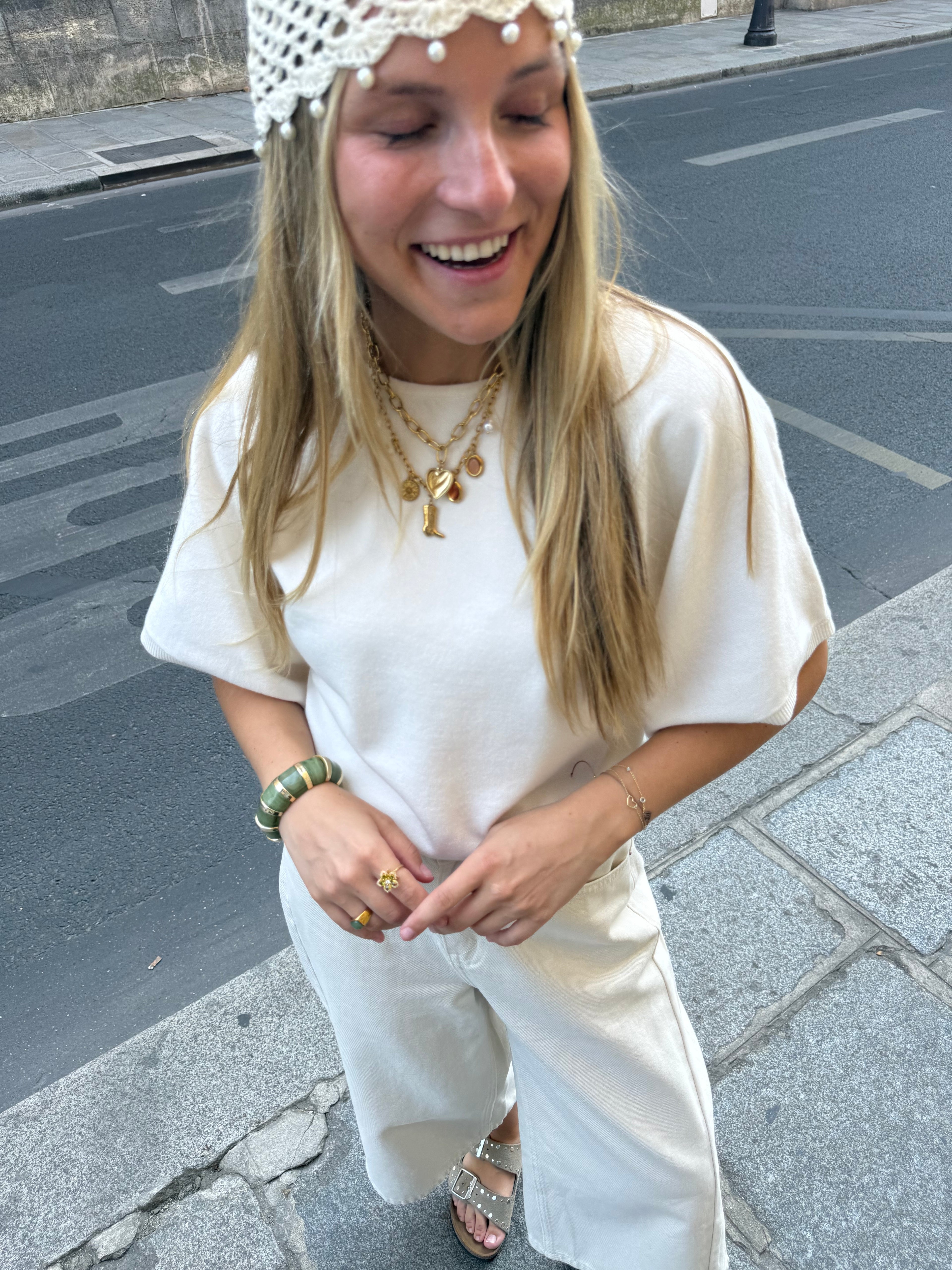 Soléne Knit Ecru