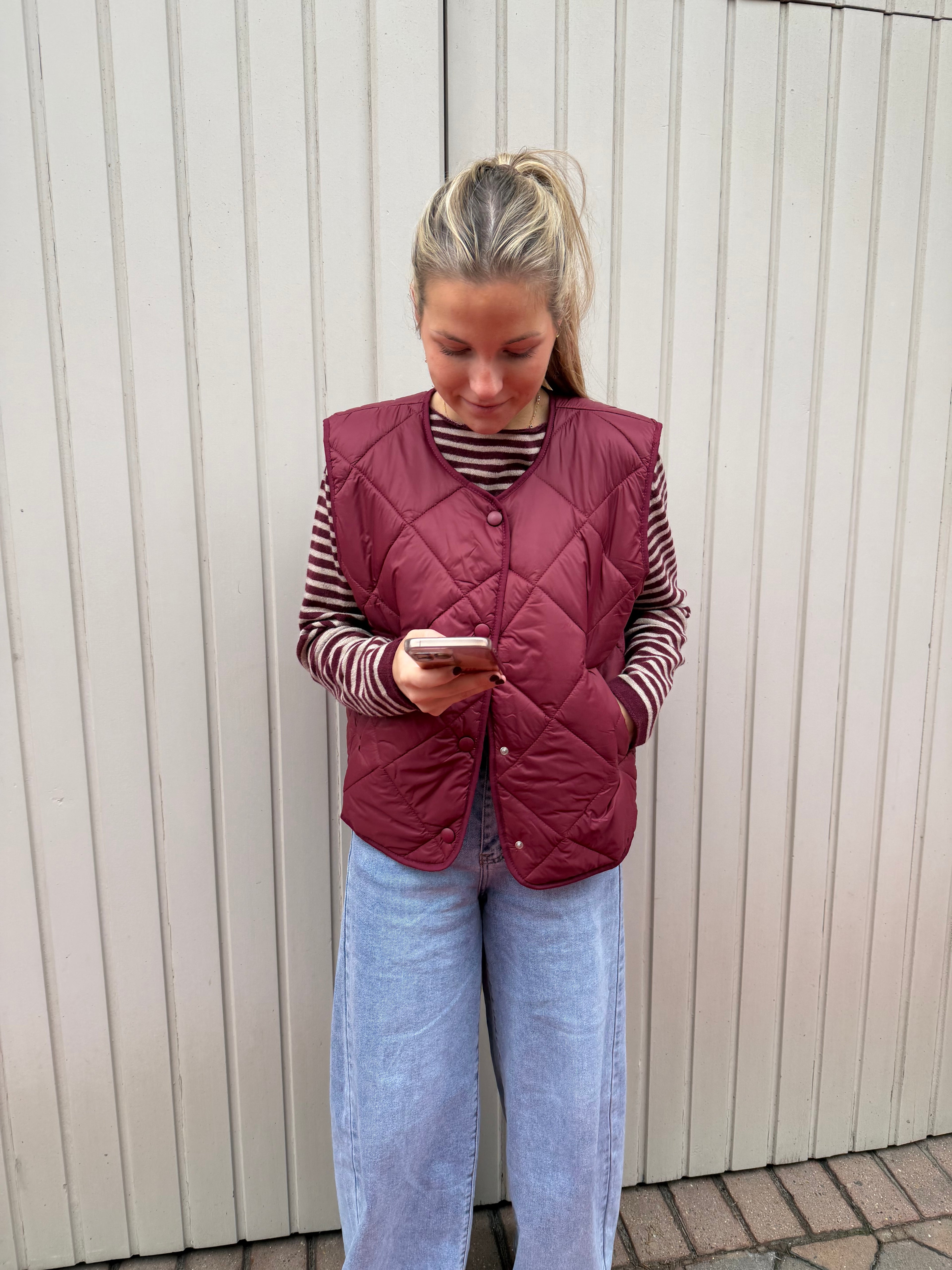 Julie Bodywarmer Burgundy