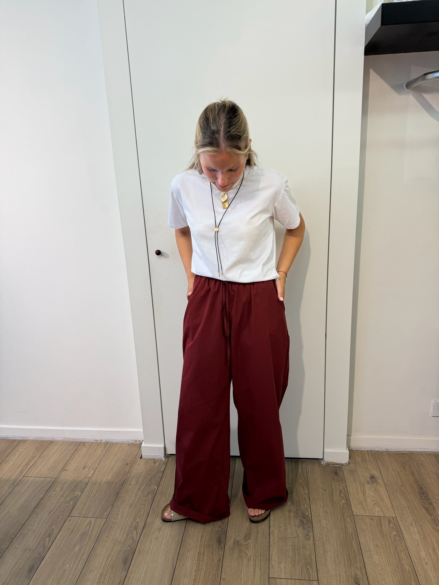Marie Pants Burgundy