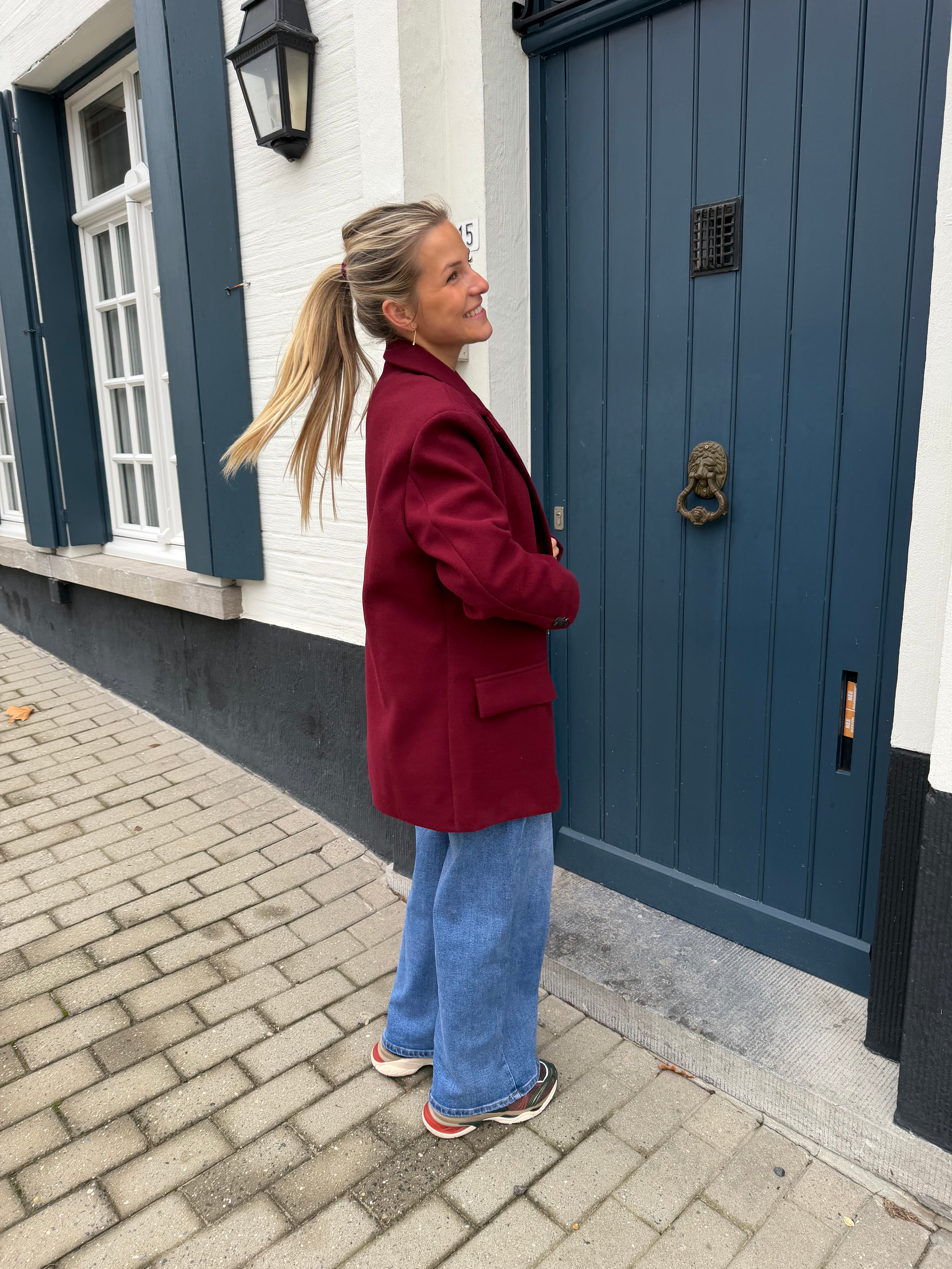 Julie Blazer Warm Red