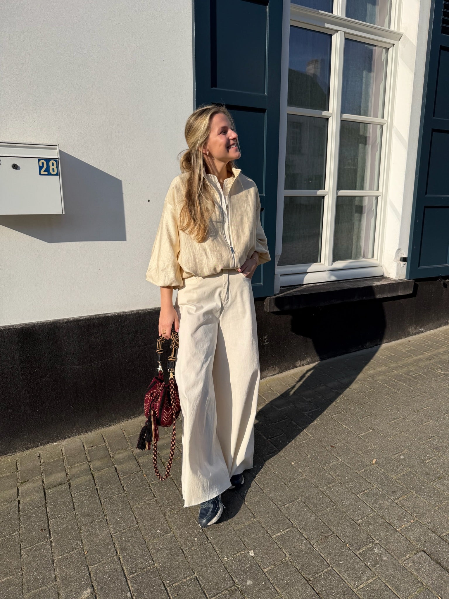 Marie Vest Gold Ecru