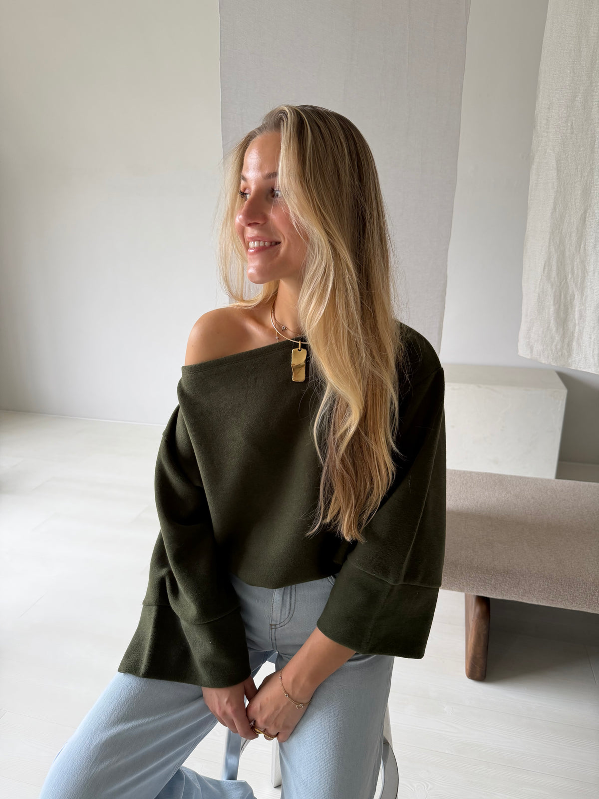 Leo Top Khaki