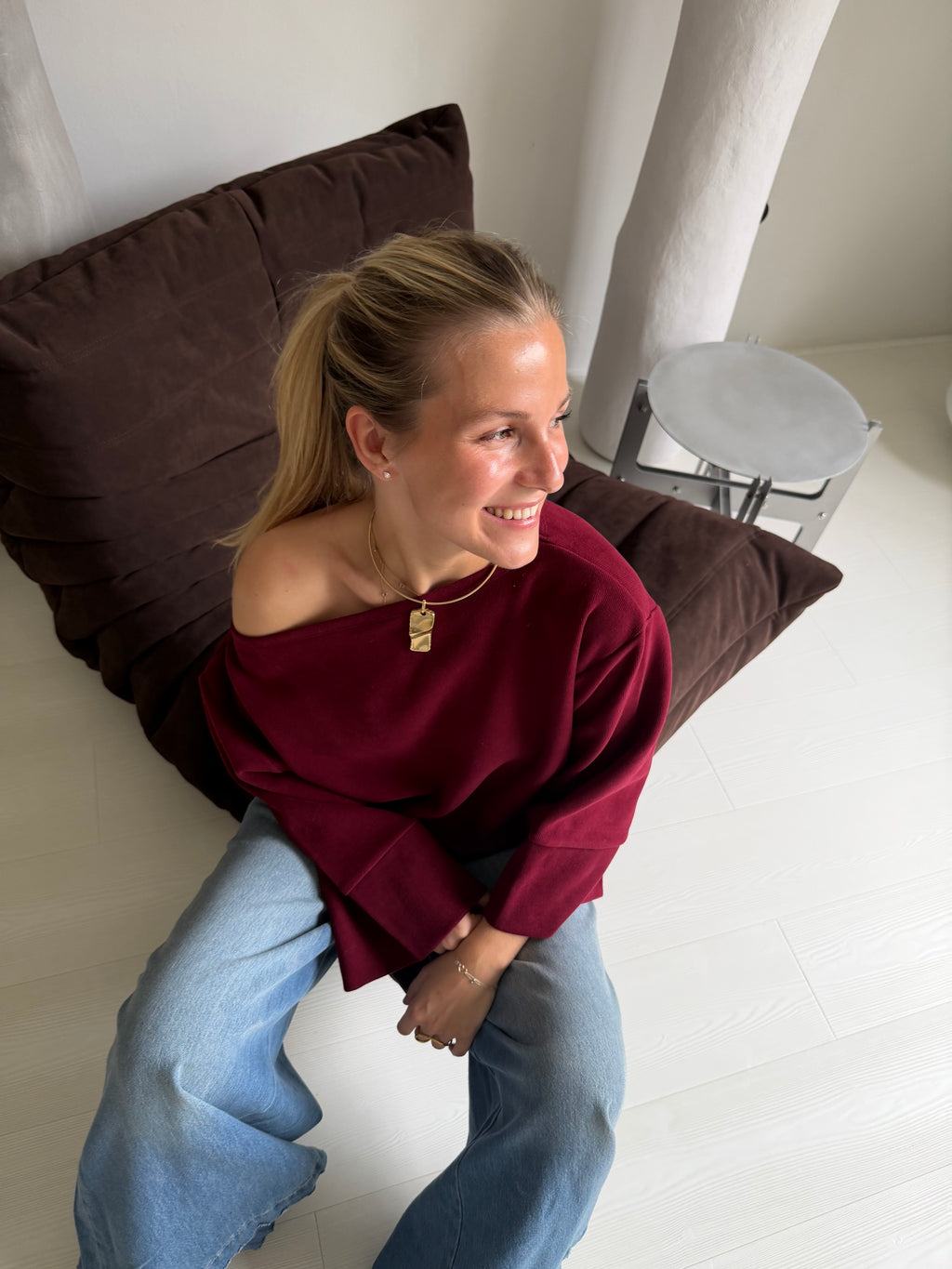 Leo Top Burgundy