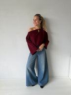 Leo Top Burgundy
