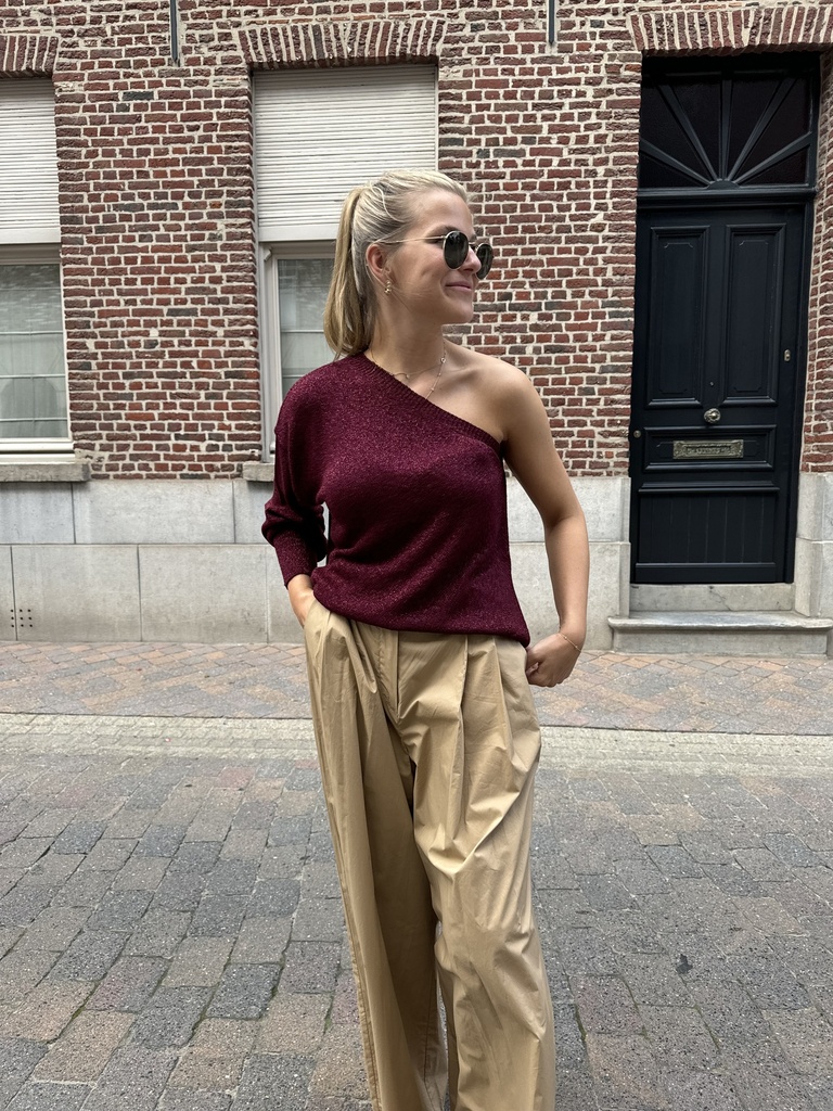 Lola Sparkle Knit Bordeaux