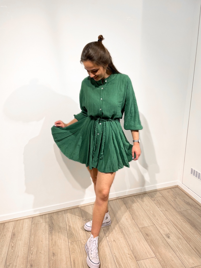 Manon Tetra Dress Green